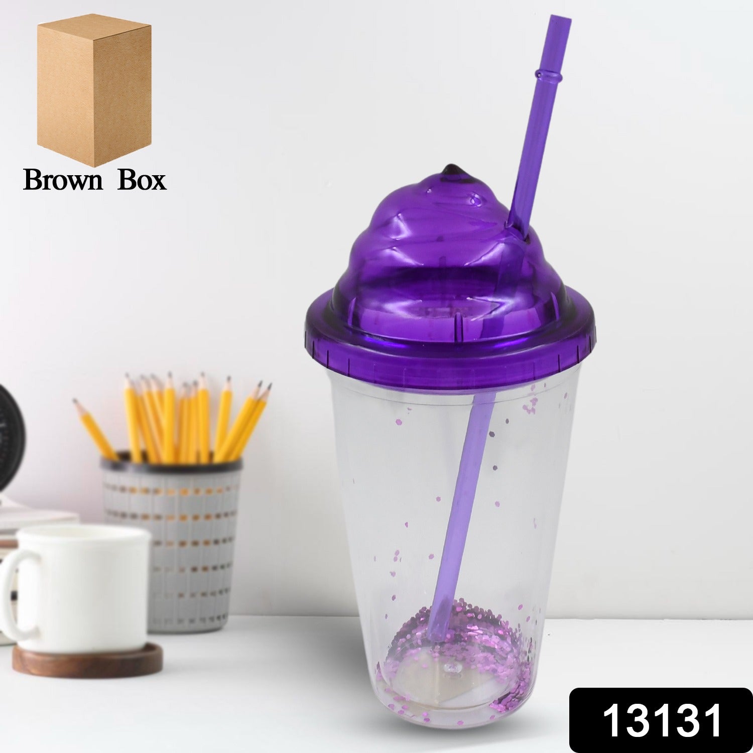 High Quality Plastic Creative Cold Drink Cup / Tumble, Reusable Tea Coffee Tumbler with Lid and Straw, Double Wall Plastic Drinking Sport Bottle, Travel Tumbler (1 Pc / Mix Color) High Quality Plastic Creative Cold Drink Cup / Tumble, Reusable Tea Coffee Tumbler with Lid and Straw, Double Wall Plastic Drinking Sport Bottle, Travel Tumbler (1 Pc / Mix Color)